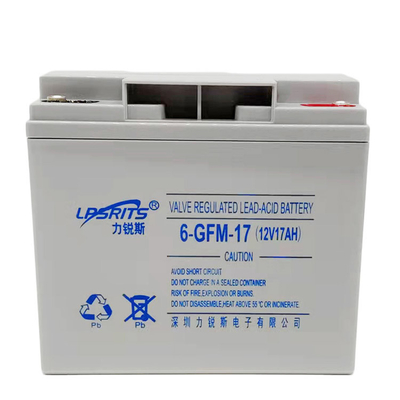 UPS Sealed Lead Acid Battery 12V Maintenance Free LIRUISI GFM12-17 VRLA battery