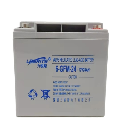 UPS Lead Acid Batteries 6-GFM-24Ah 12V 24Ah Valve Sealed With ABS Shell