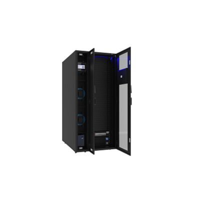 Black Micromodule Data Center Server Room Single Cabinet Modular Server Room