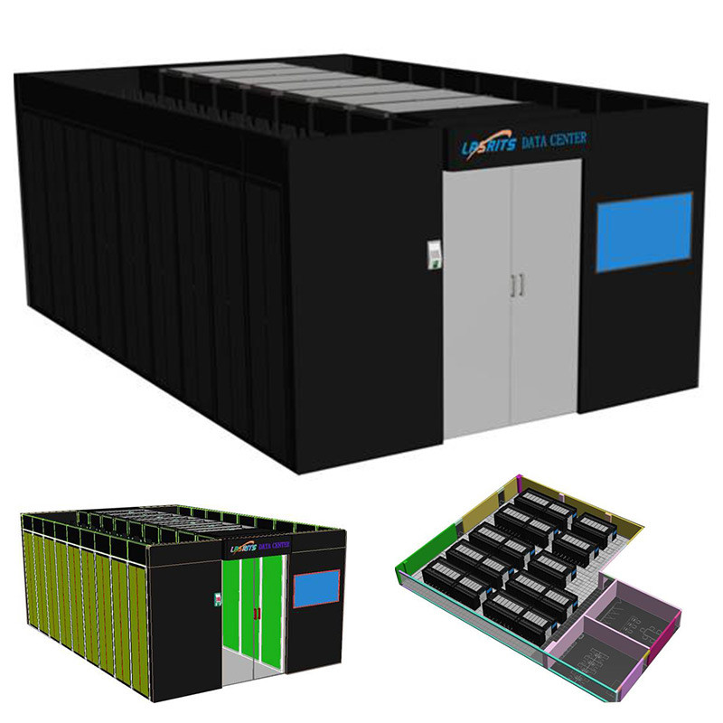 Model Data Containers Double Row Container 125KVA Modular Data centers System Integrated VMDC ...