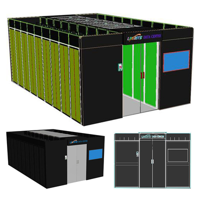 Dual Channel  Modular Computer Room 42U Intelligent Data Center Solution